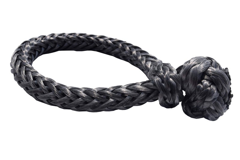 QIQU Single Leg Soft Shackle Shackle to Replace Conventional Metal Shackle for Sailing Climbing Camping and Recovery (Grey, 1/4 inch) - Image 2